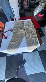 Ann Taylor Khaki Linen Blend Cargo Pants - Image 4
