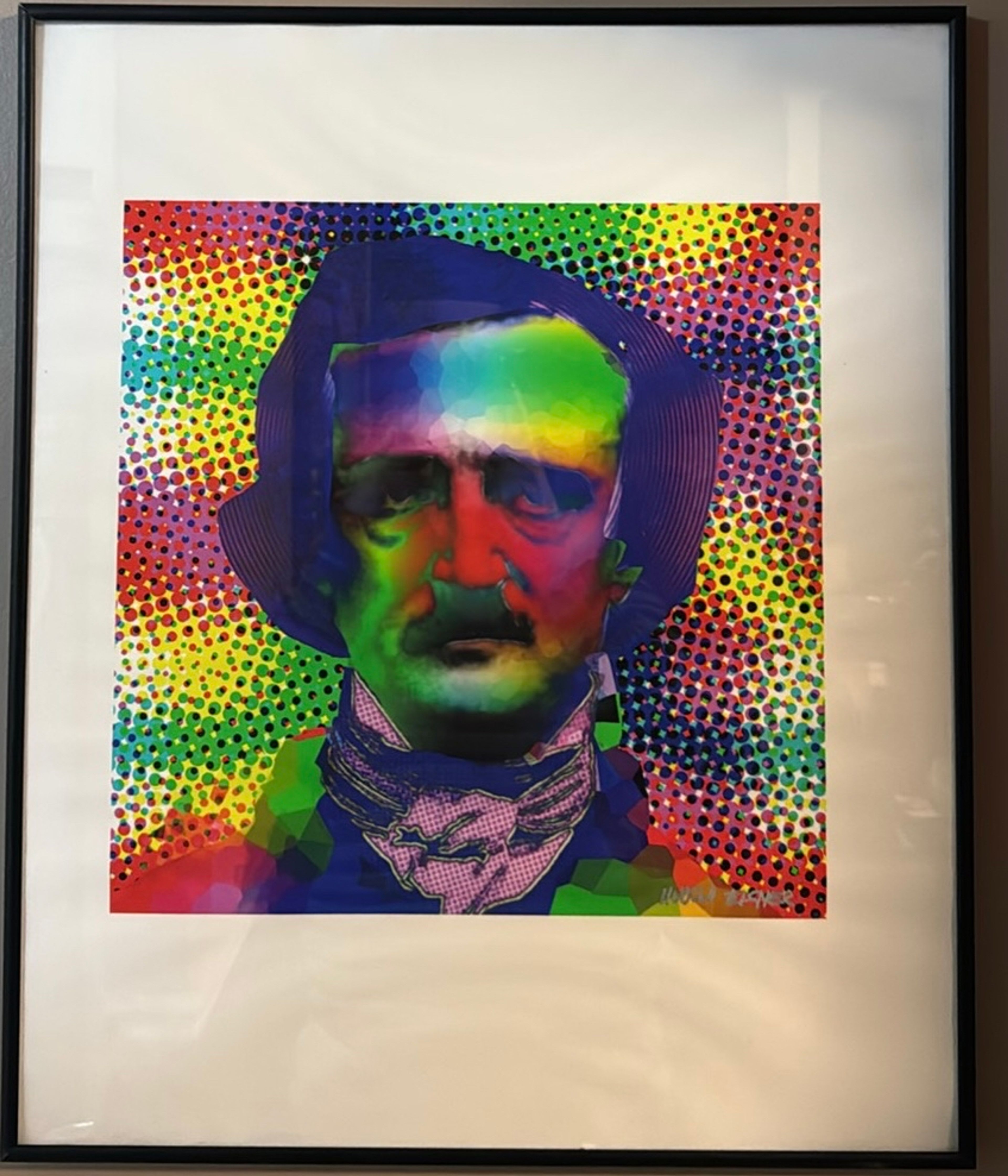 Signed Murray Eisner Edgar Allan Poe Pop Art Print