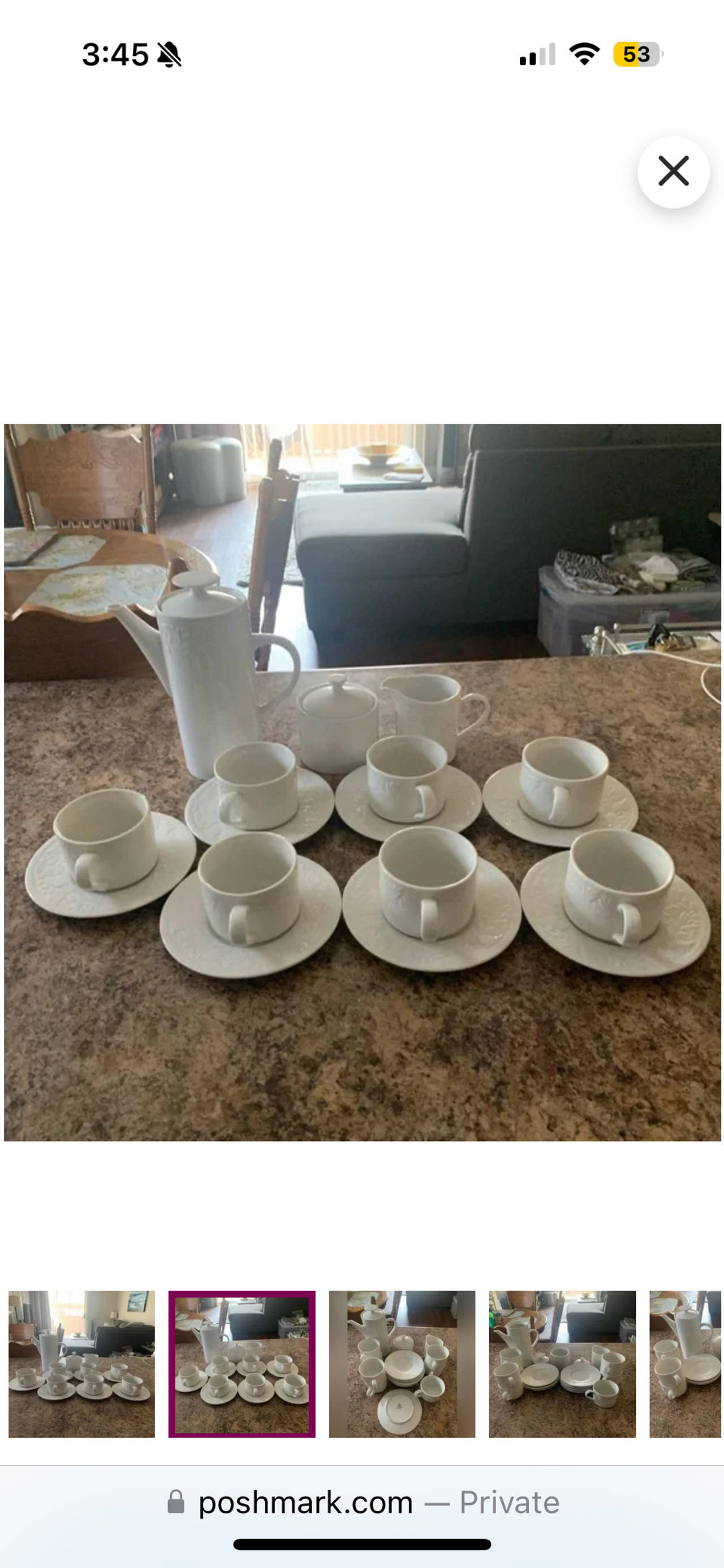 Wedgwood Strawberry Hill Bone China Coffee/Tea Set