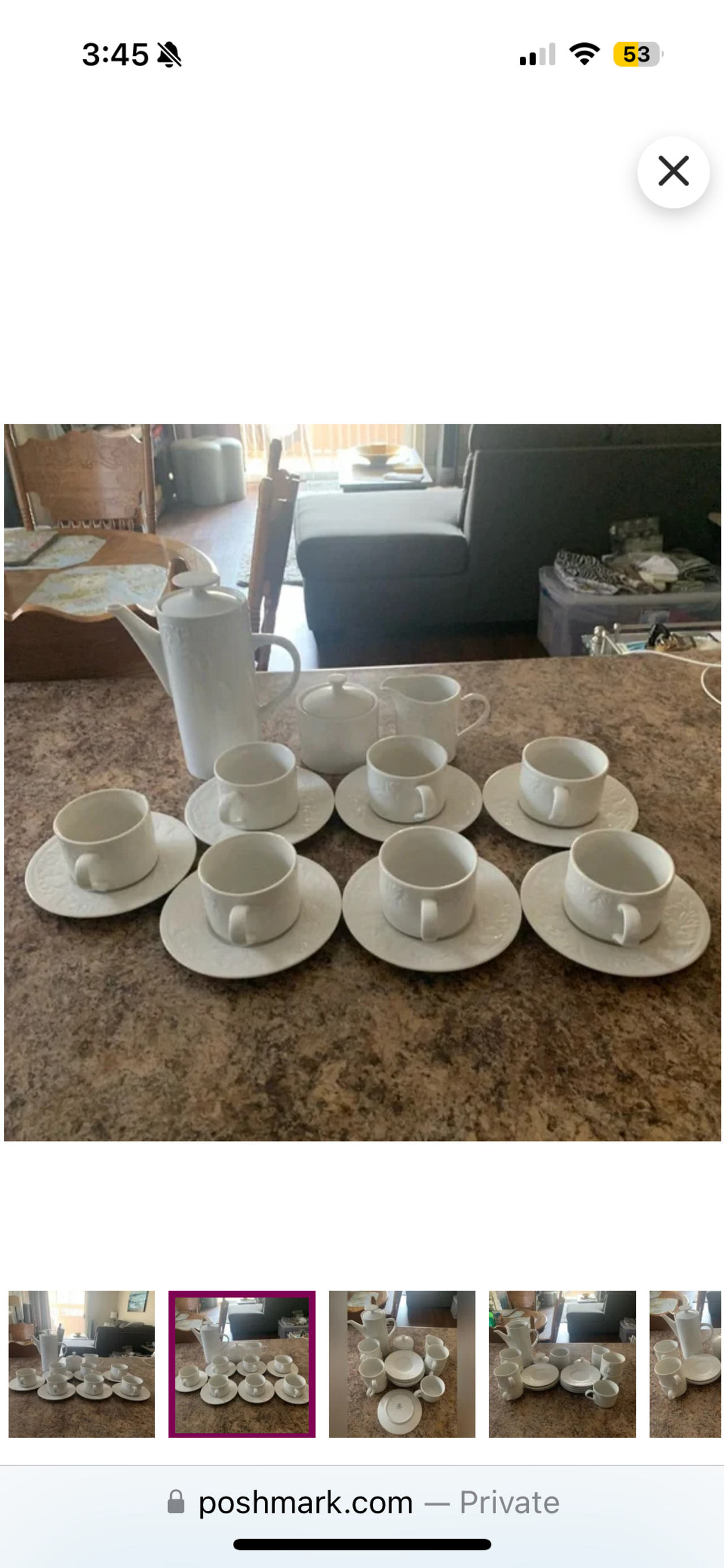 Wedgwood Strawberry Hill Bone China Coffee/Tea Set