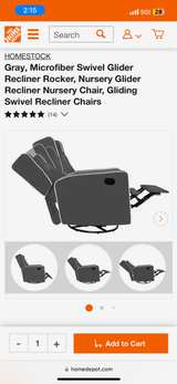 Noami Home Odelia Swivel Recliner - Image 4