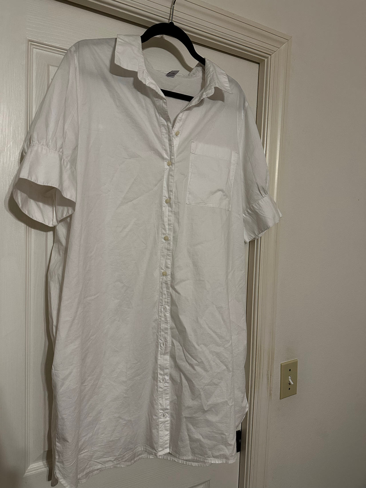 Old Navy Women's Short-Sleeve Button-Down Shirt Dress
