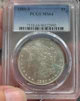 1880-S Morgan Silver Dollar PCGS MS64 - Image 1