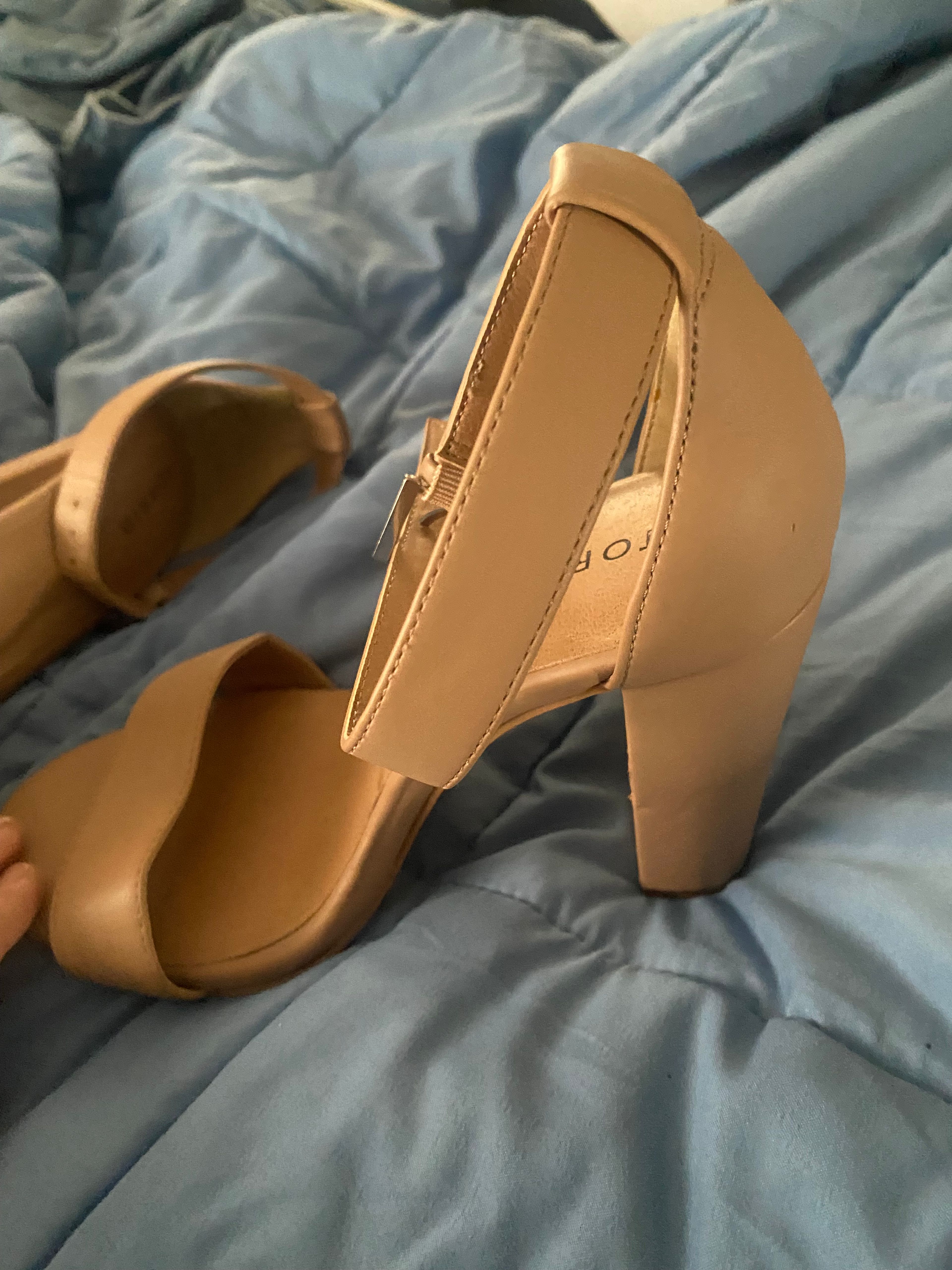 Torrid Nude Block Heel Sandals size 9 - Image 2