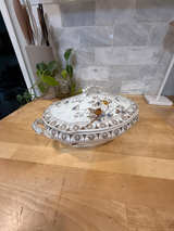 Antique Alfred Meakin Rosalind Pattern Parisian Granite Tureen - Image 1