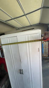 Hallowell Industrial Storage Cabinet White METAL 36"W x 24"D x 78"H - Image 2