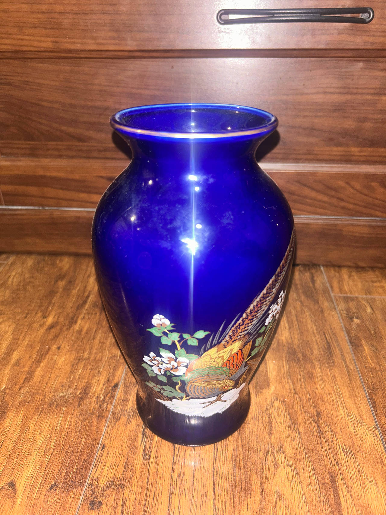 Japanese Blue Porcelain Vase