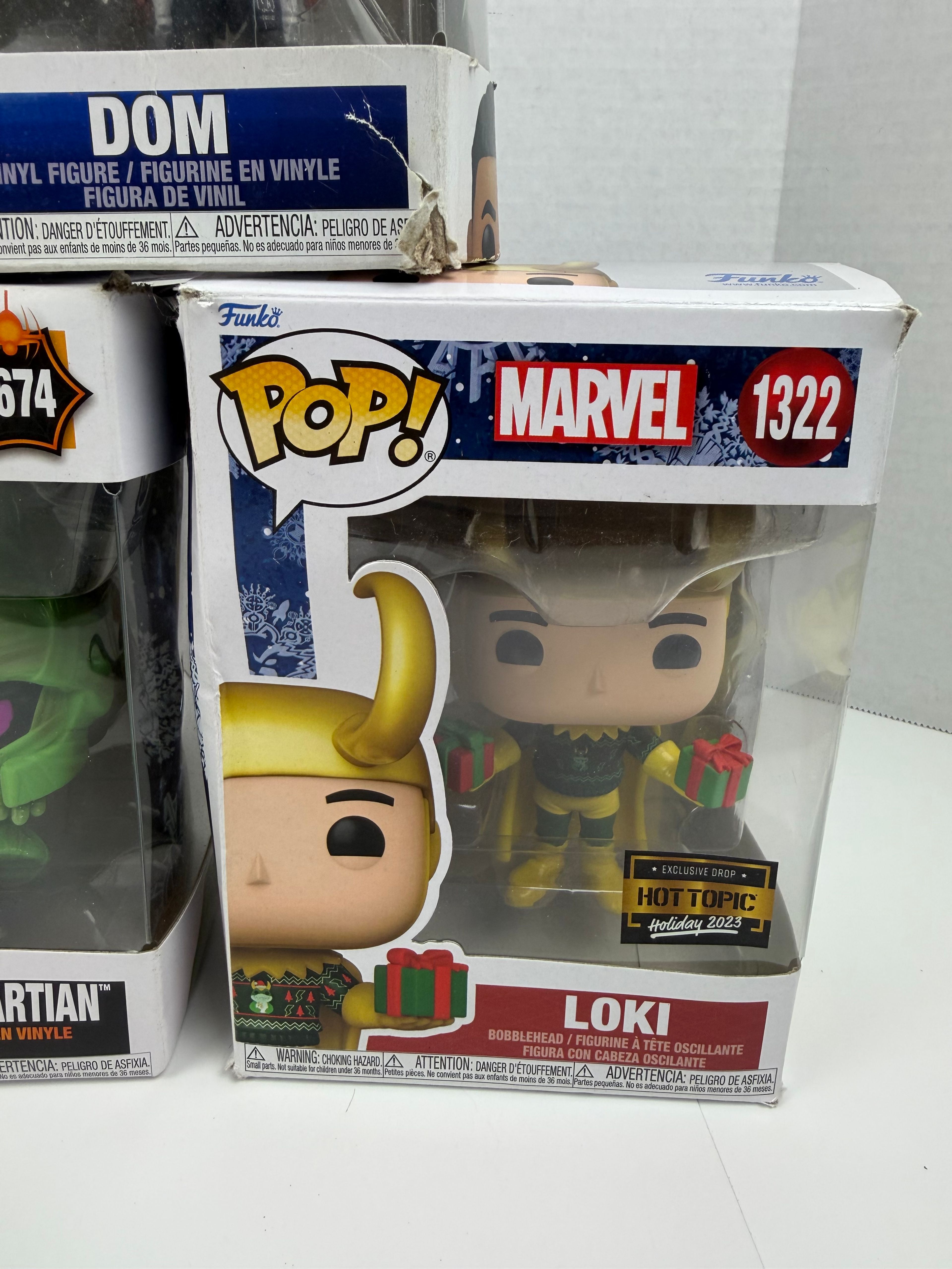 Funko Pop Dom Loki Marvin The Martian Rocket & Groot - Image 5