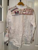 Johnny Was Aravis Paneled Oversized Shirt Medium - Image 4