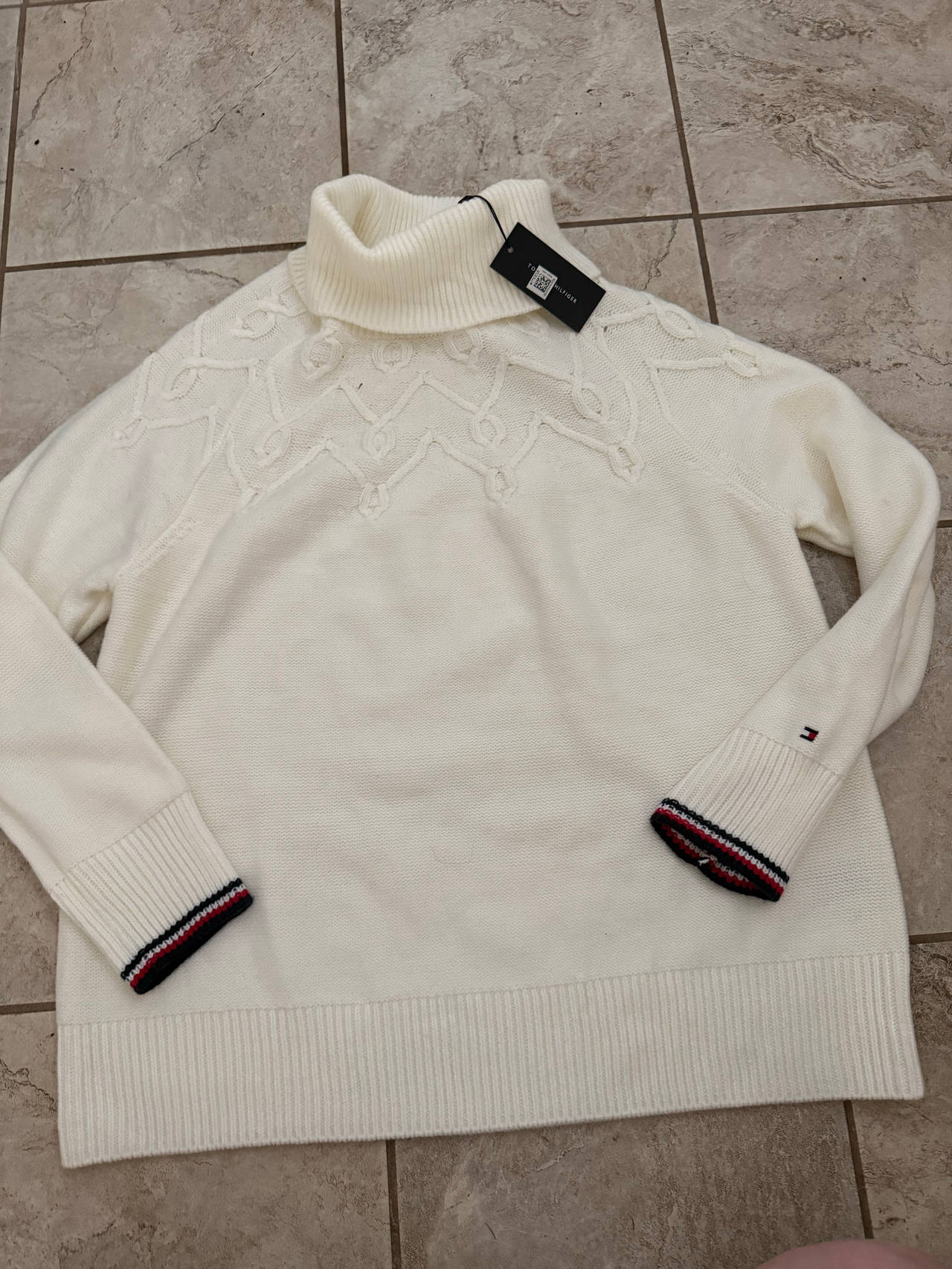 Tommy Hilfiger Women's Cable Knit Turtleneck Sweater