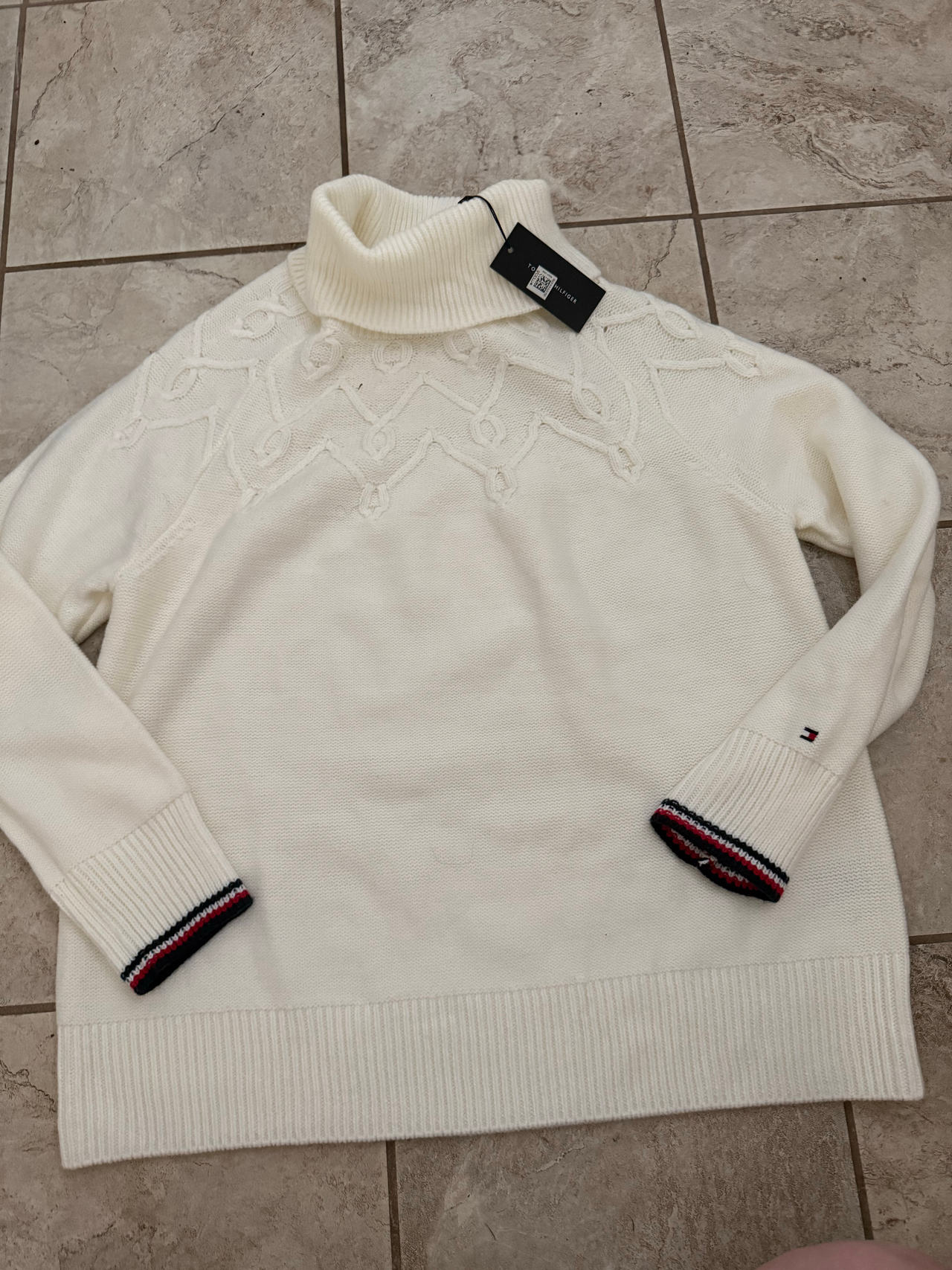 Tommy Hilfiger Women's Cable Knit Turtleneck Sweater