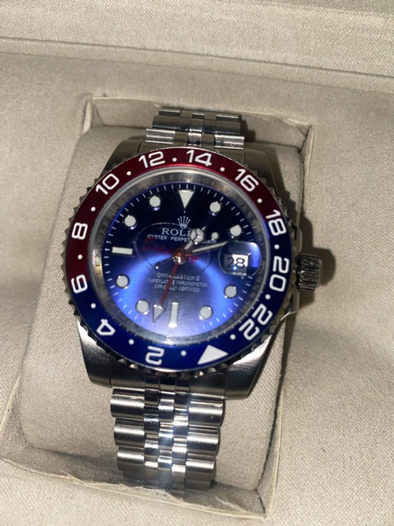 Rolex GMT-Master II Pepsi Blue Red Ceramic Bezel 40mm