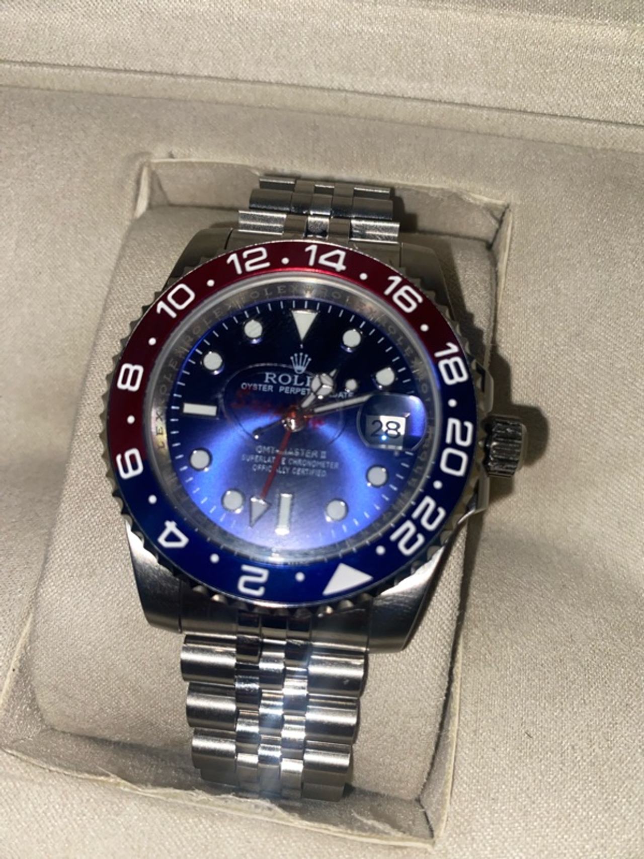 Rolex GMT-Master II Pepsi Blue Red Ceramic Bezel 40mm
