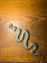 Vintage Style Wavy Snake Pendant Charm - Image 1