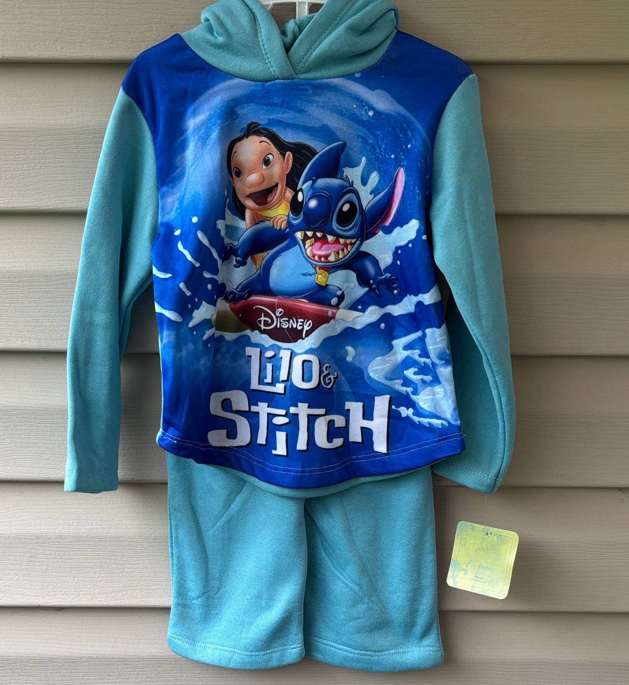 Disney Lilo & Stitch Kids Fleece Hoodie and Pants Pajama Set
