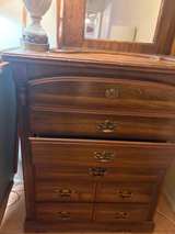 Vintage Oak Dresser with Mirror - Image 2