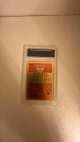 1996-97 Fleer Polychrome Michael Jordan 10th Anniversary Rookie Card Brushed Gold - Image 2