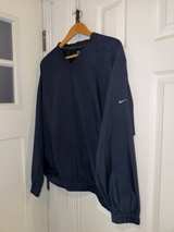 Nike Golf Pullover Navy Blue Windbreaker Jacket XL - Image 3