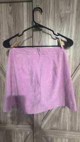 Express Faux Suede Zip Pocket Mini Skirt Size 0 Zero - Image 3