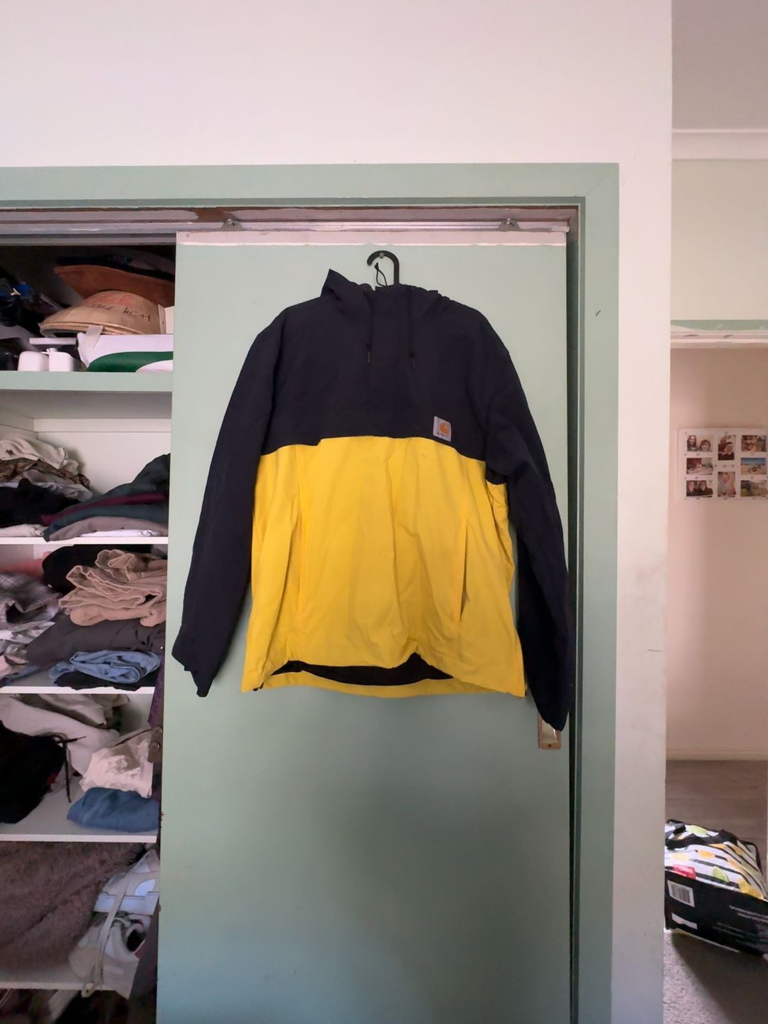 Carhartt WIP Nimbus Two Tone Hoodie Blue/Yellow Large