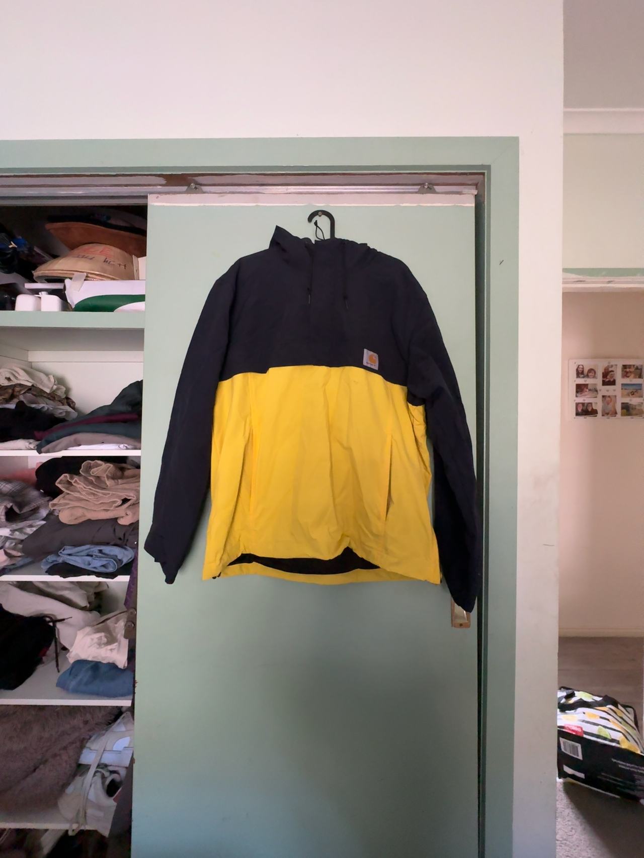 Carhartt WIP Nimbus Two Tone Hoodie Blue/Yellow Large