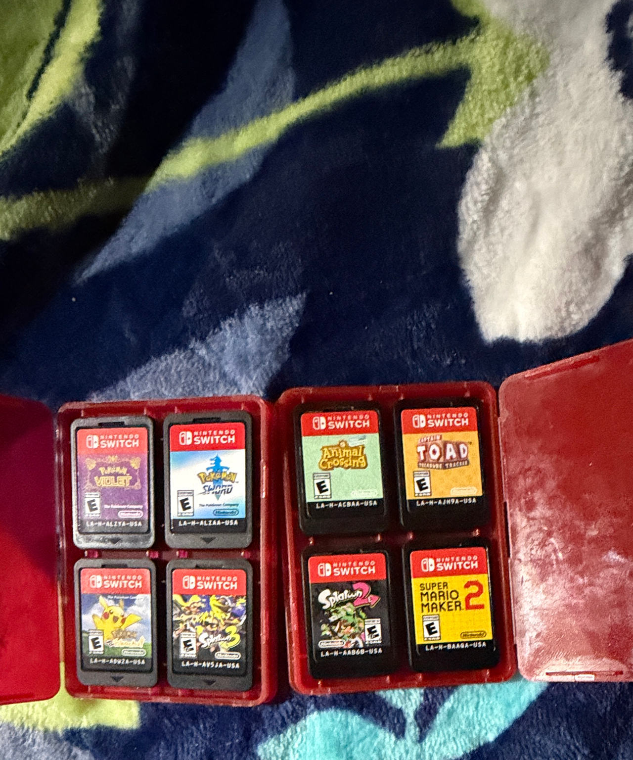 Nintendo Switch 8-Game Lot with Carrying Case