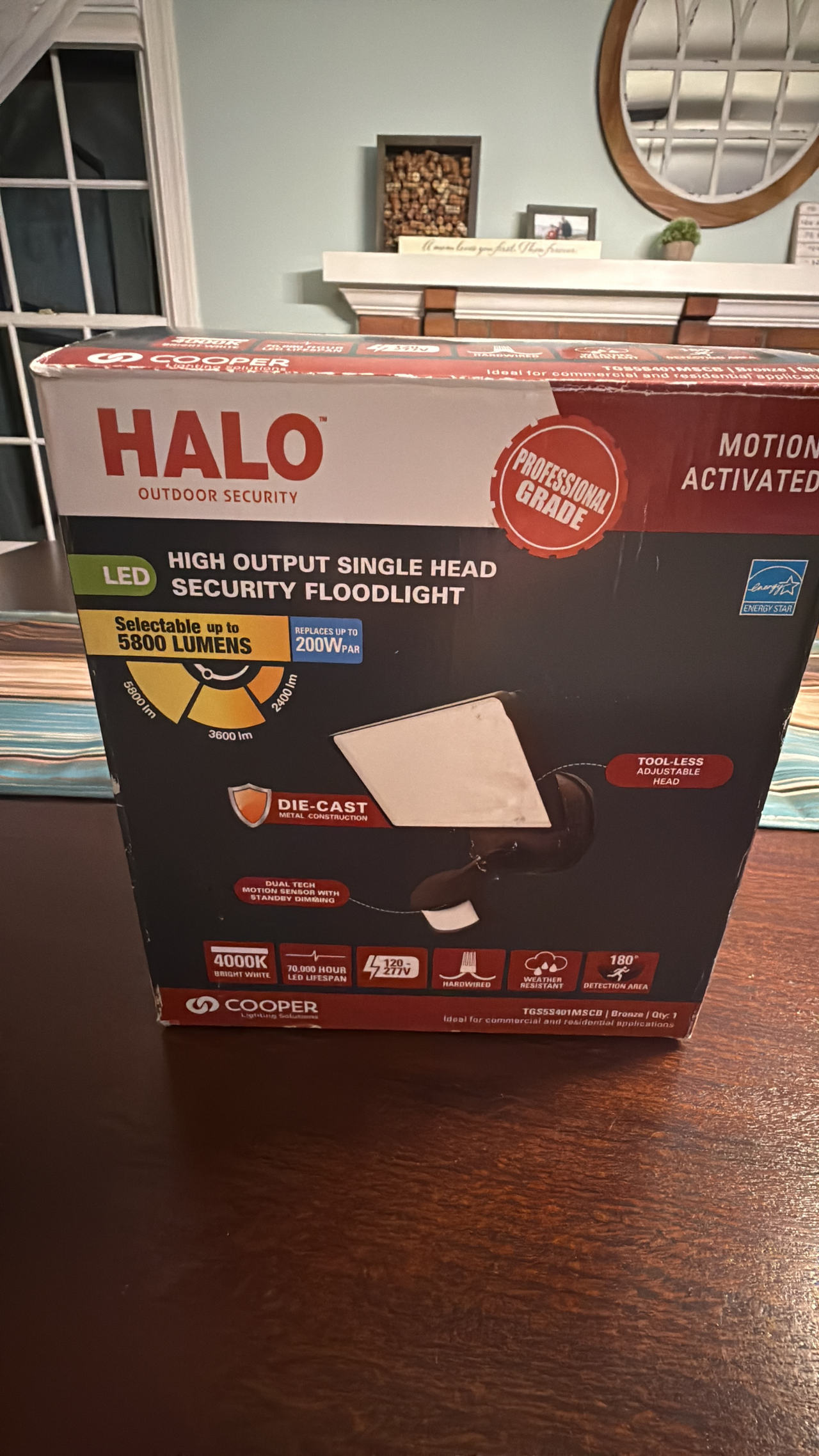 Halo TGS High Output Single Head LED Security Floodlight