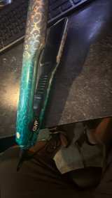 GVP Teal Patterned 2” Ceramic Flat Iron - Image 1