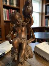Vintage Victorian Style Cherub Table Lamp - Image 5