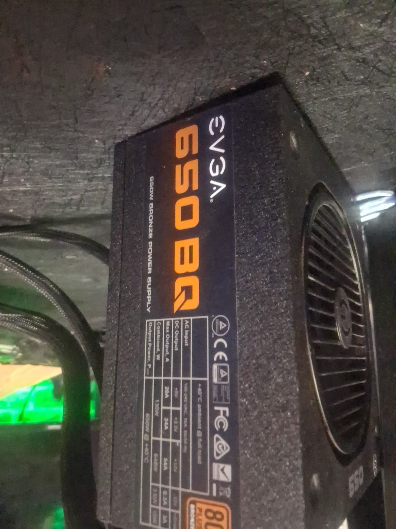 EVGA 650 BQ 80 Plus Bronze Semi-Modular Power Supply