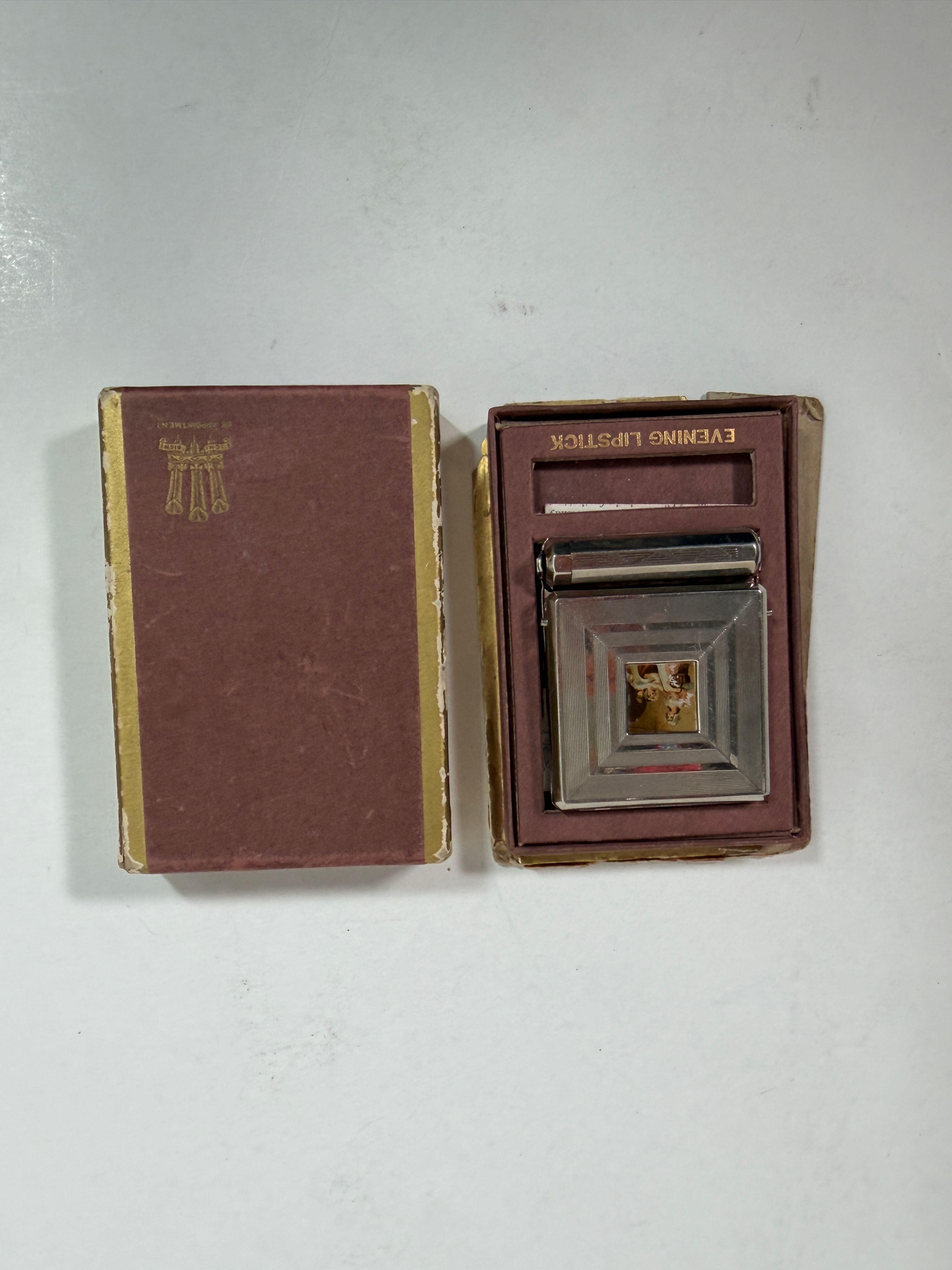 Vintage 1950s Yardley of London "Evening Lipstick" Triple Compact Vanity Set - Image 3