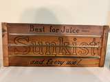 Vintage Sunkist Wooden Crate Panel Sign - Image 1