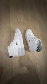 Lacoste Gripshot Mid Men's White/Black Leather Sneakers - Image 2