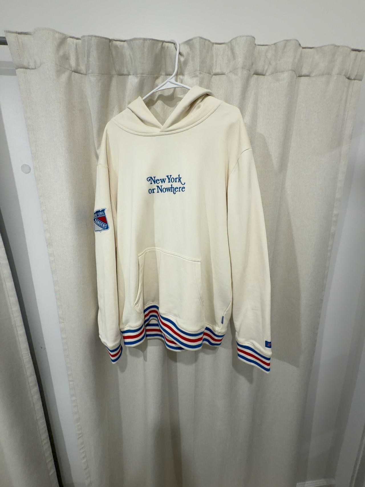 New York or Nowhere White Hoodie