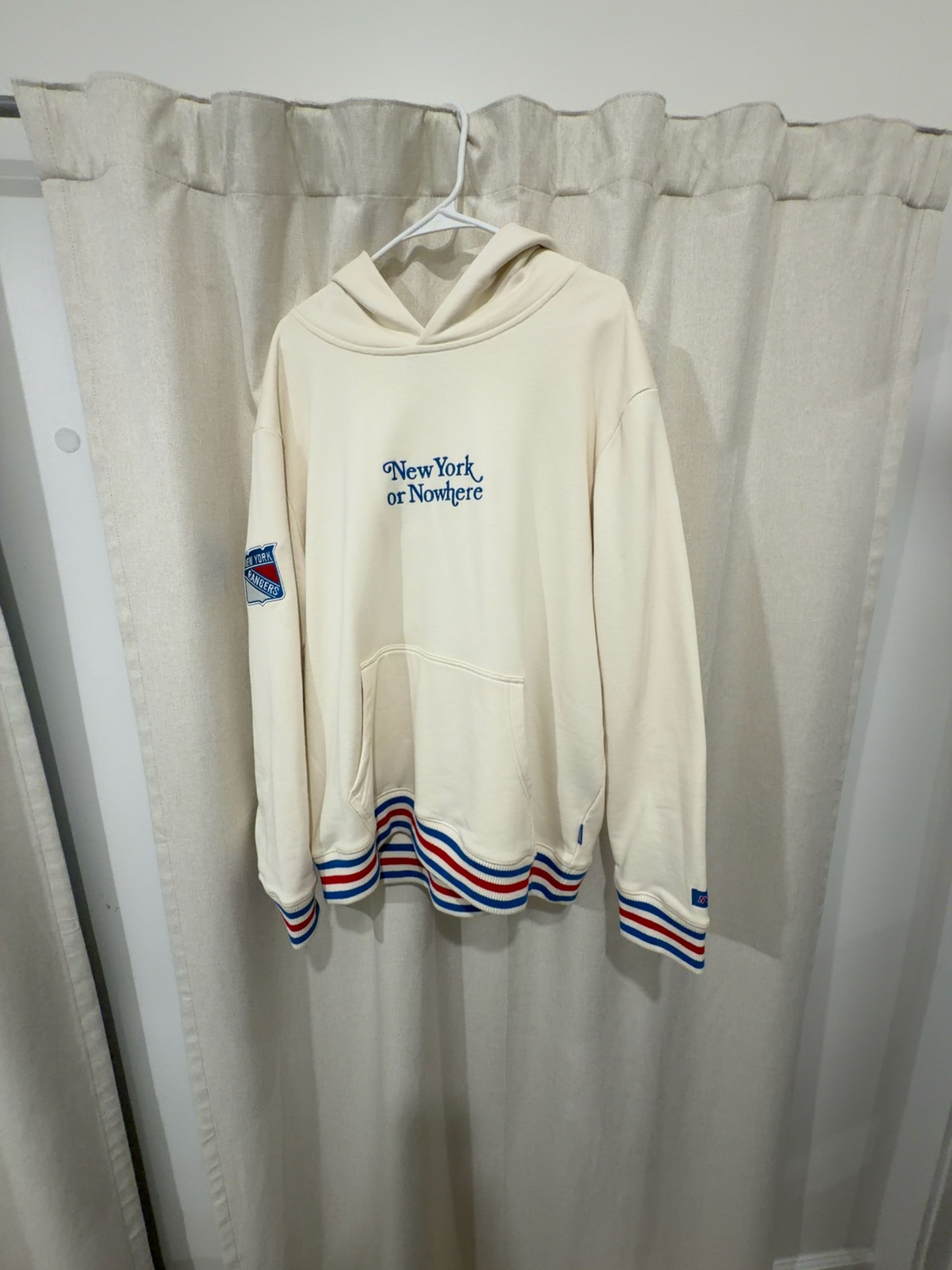 New York or Nowhere White Hoodie