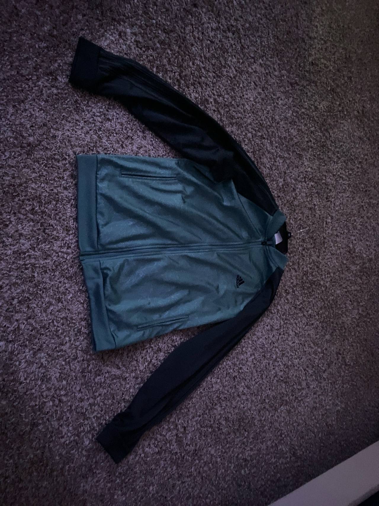 Adidas Floral Track Jacket Teal/Black