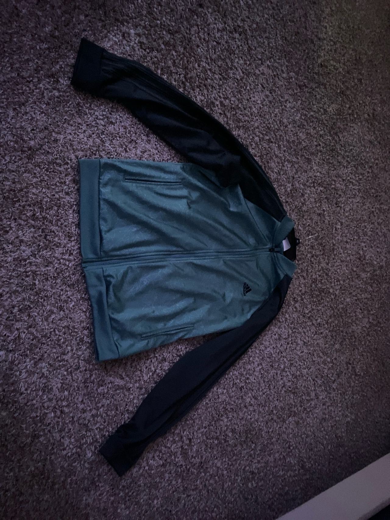 Adidas Floral Track Jacket Teal/Black