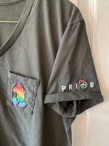 Disney Pride Mickey Mouse Pocket V-Neck T-Shirt - Image 2