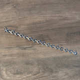 Sterling Silver Diamond Accent Infinity Heart Link Bracelet - Image 3