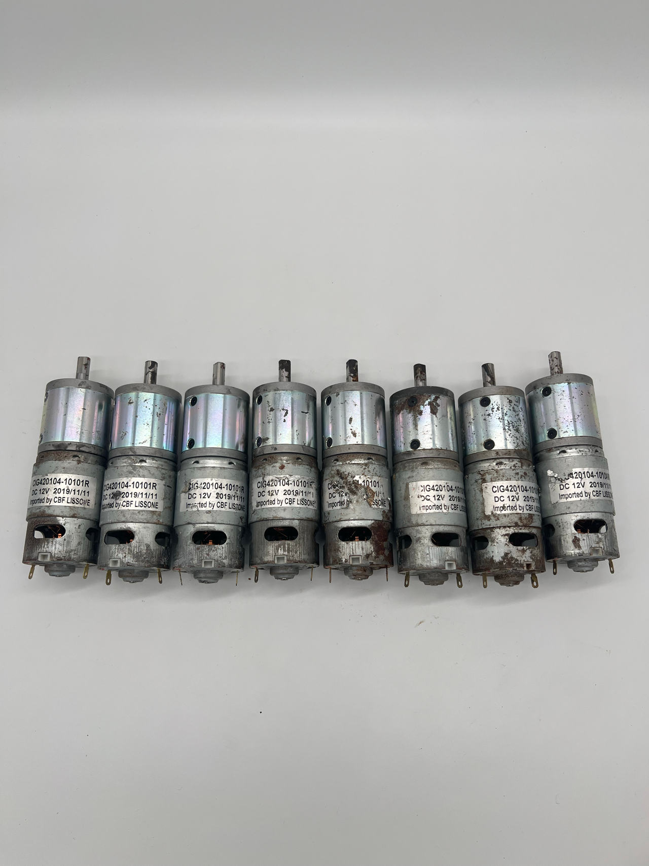 Lot of 8 CIG420104-10101R 12V DC Gear Motors Tested Working