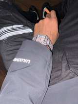Iced Out Cartier Santos Watch - Image 4