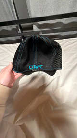 New Era Charlotte FC 9FORTY Trucker Hat Black/Blue - Image 2