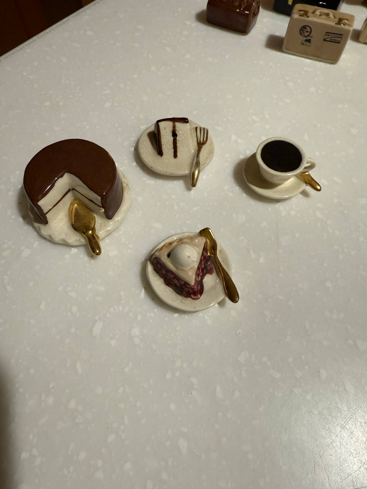 Vintage Ceramic Dessert and Coffee shakers