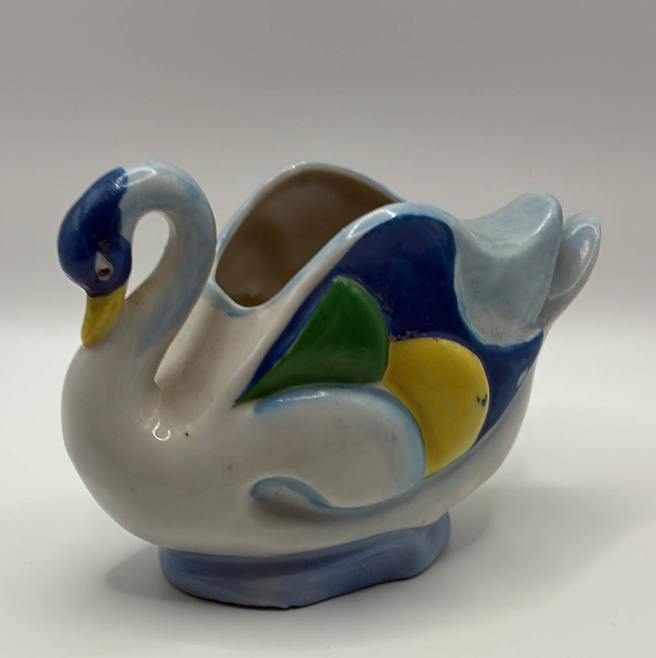 Vintage Ceramic Swan Planter