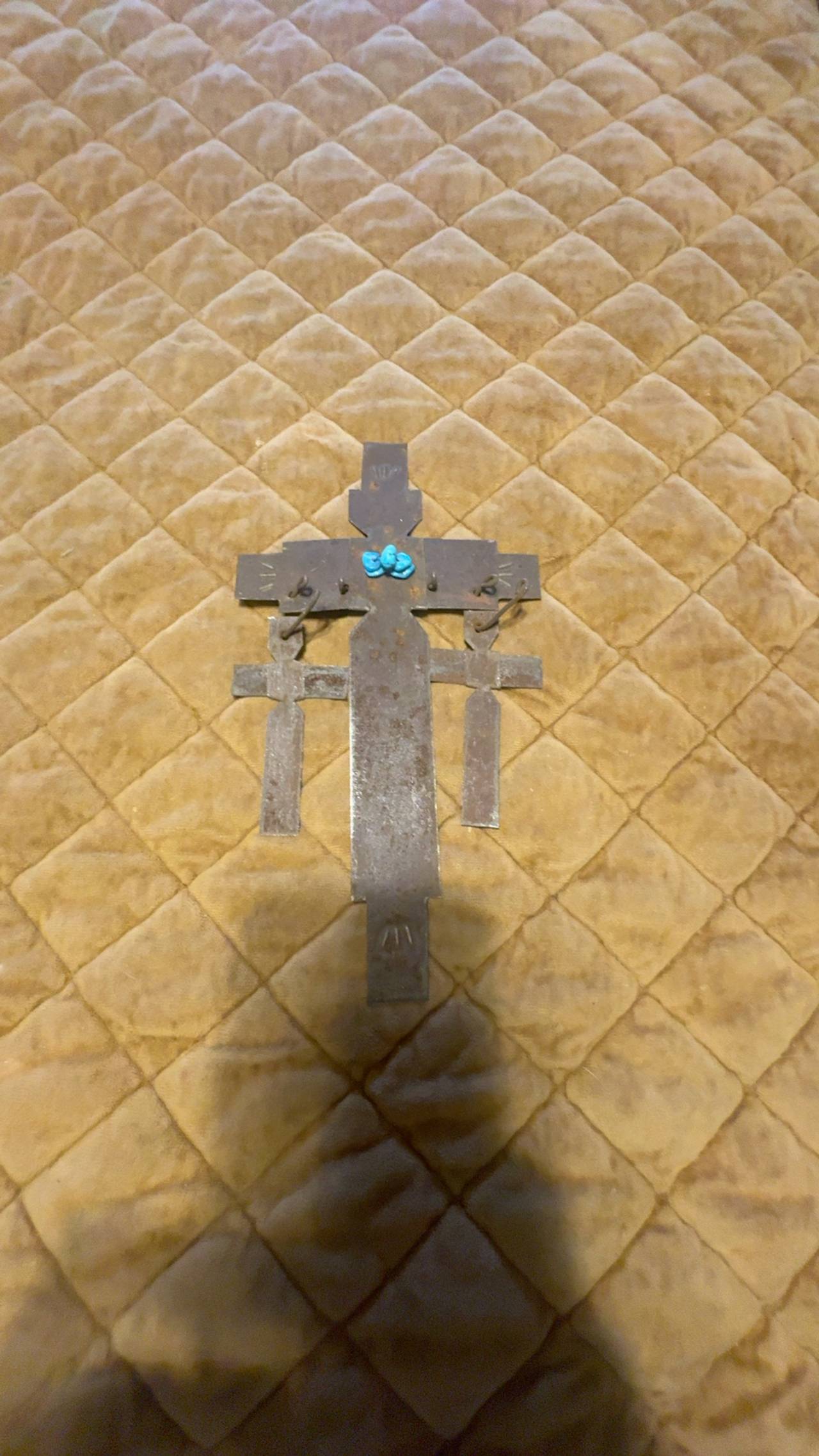 Antique Bronze Orthodox Cross