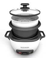 6-Cup Rice Cooker and Food Steamer BLACK+DECKER - Image 3