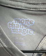 More Than Magic silver Grey Girls' Glitter Shirt Girls 7/8 Sparkle Party Dance - Image 1