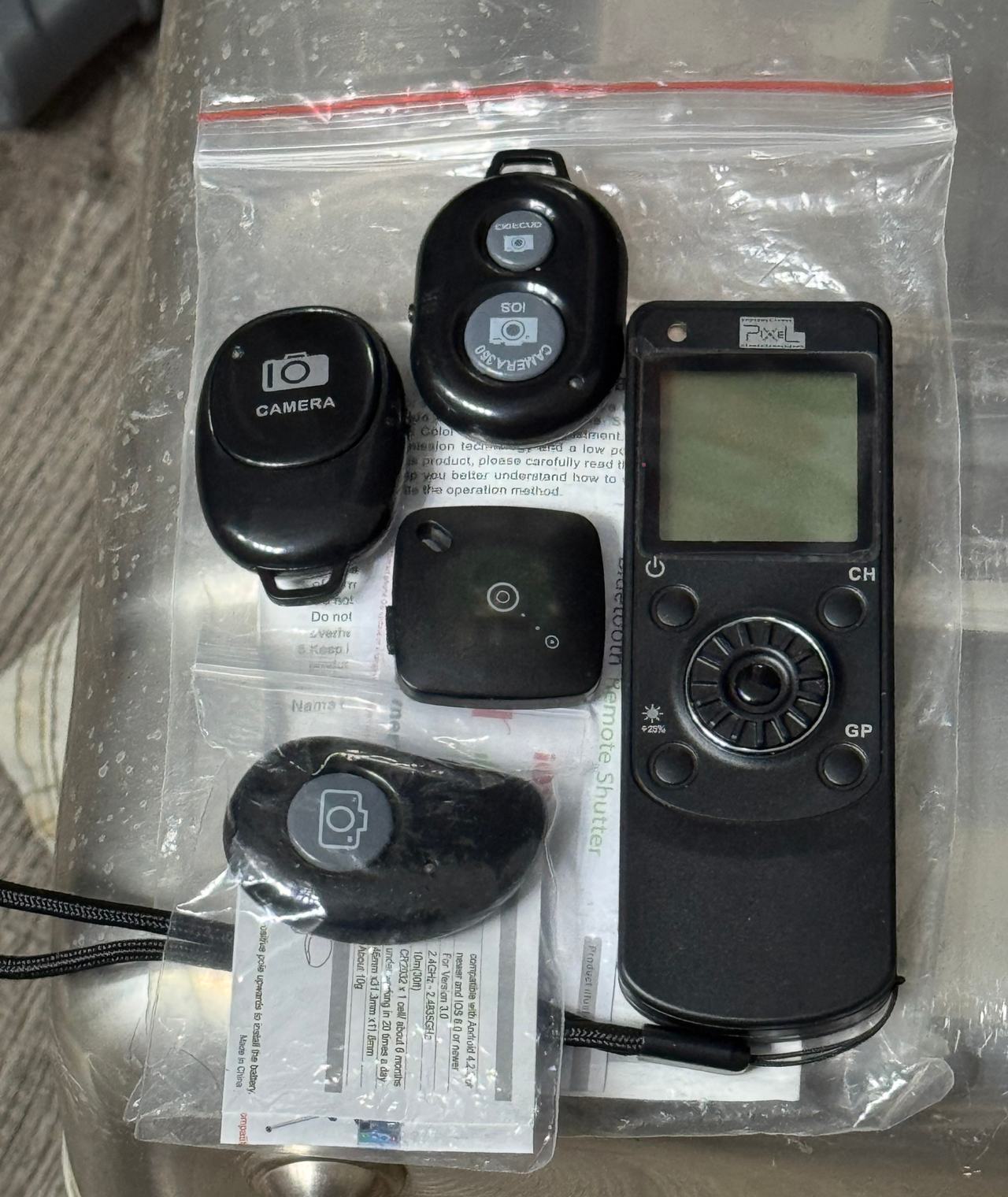 Pixel Wireless Shutter Remote and Bluetooth Camera Remotes