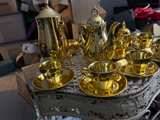 Vintage Gold Plated Ceramic Tea Set - Image 6