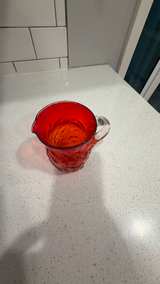 Kanawha Amberina Bark Glass Pitcher - Image 2